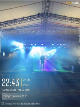 Apresentação musical no evento